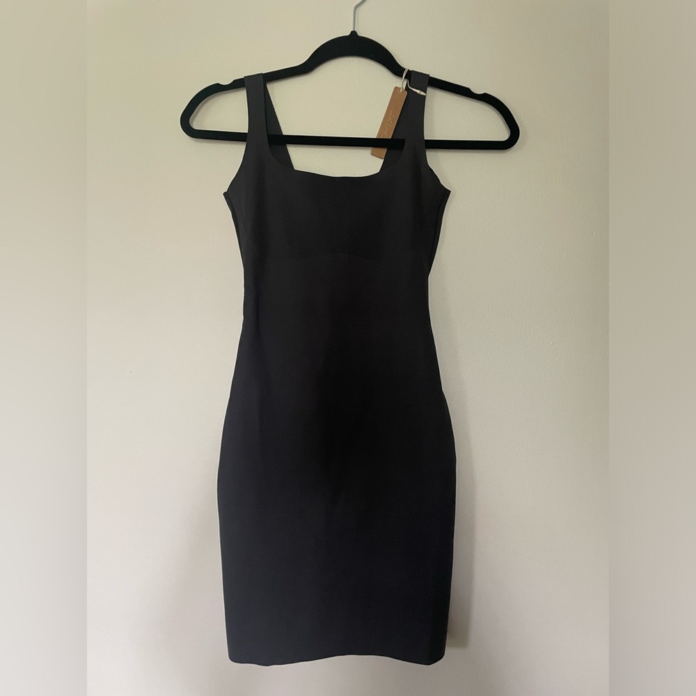 Skims Tank Slip Dress in Black